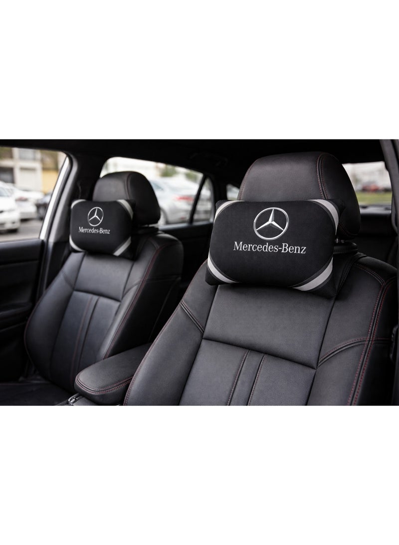 Mercedes-Benz Pair of Car Neck Support Pillows – Compatible with Mercedes-Benz - Image 1